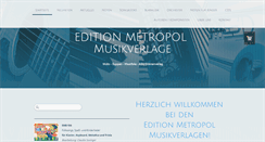 Desktop Screenshot of metropol-musikverlage.de